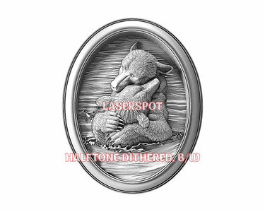 Bears 3d illusion & laser-ready files - 3DWave.us